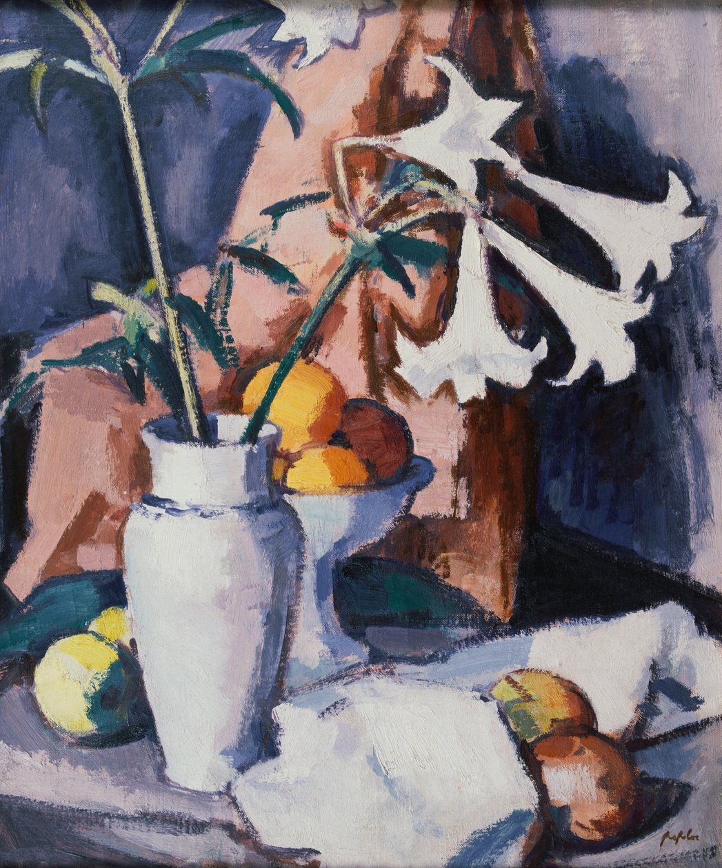 Madonna liliomok, 1926 körül alkotó: Samuel John Peploe