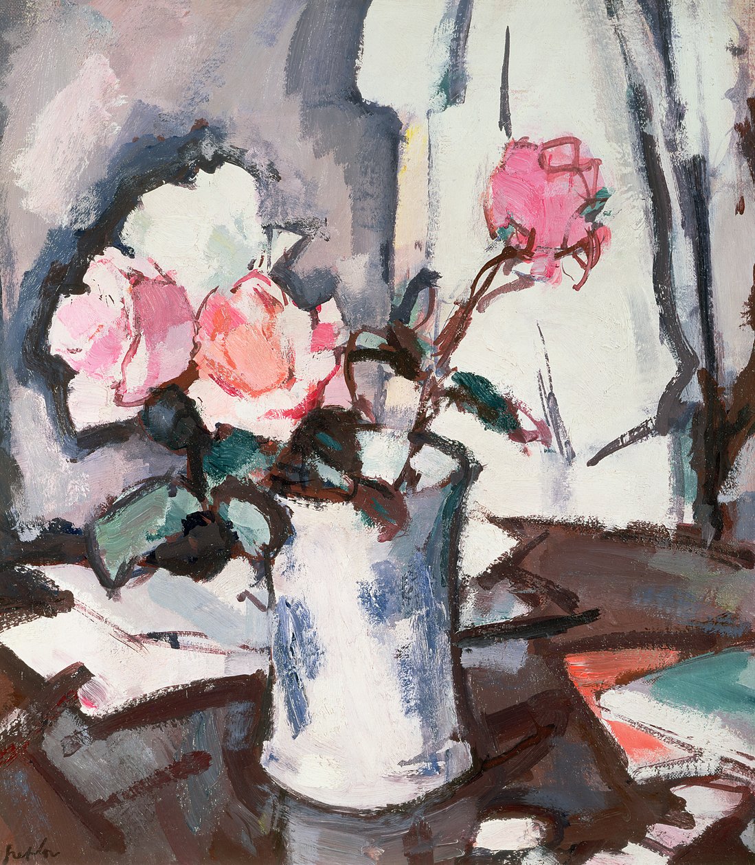 Pink Roses (olaj) alkotó: Samuel John Peploe