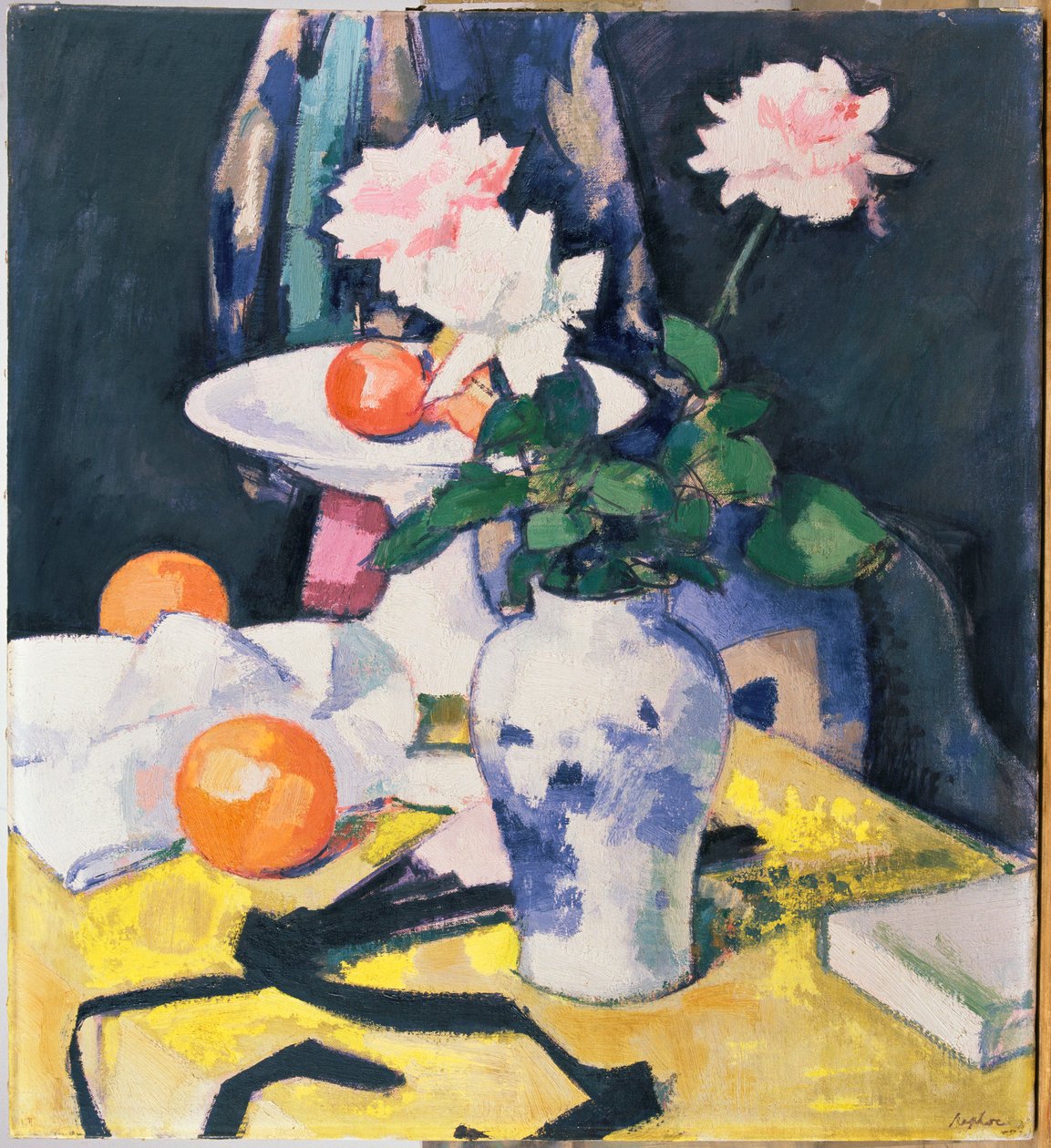 Rózsák és narancsok, 1920 körül (olaj, vászon) alkotó: Samuel John Peploe