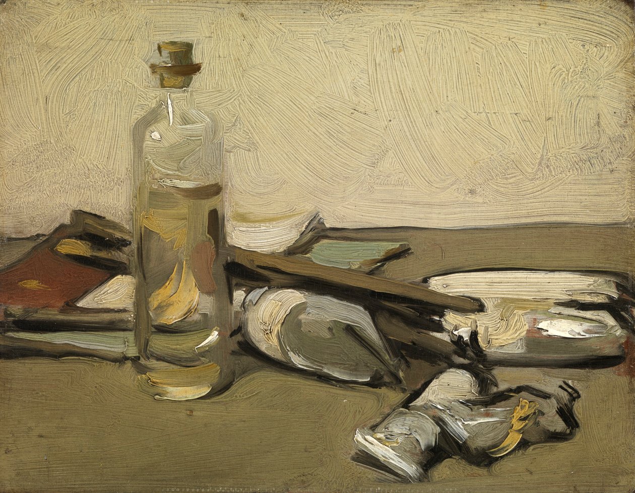Csendélet: Festékcsövek, 1903 körül (olaj, panel) alkotó: Samuel John Peploe