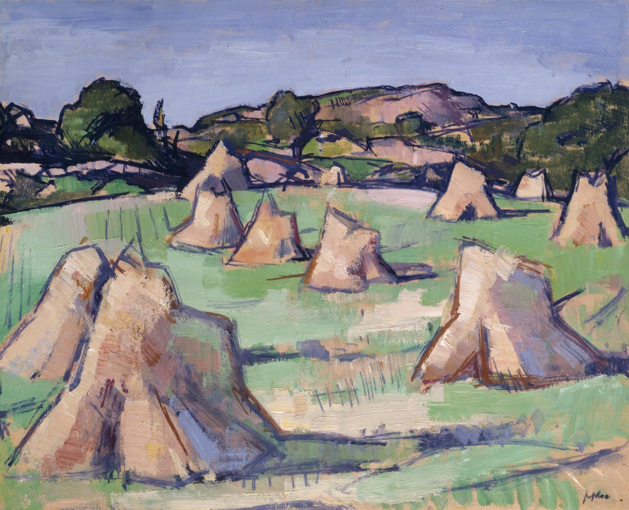 A kukoricatábla, Douglas Hall alkotó: Samuel John Peploe