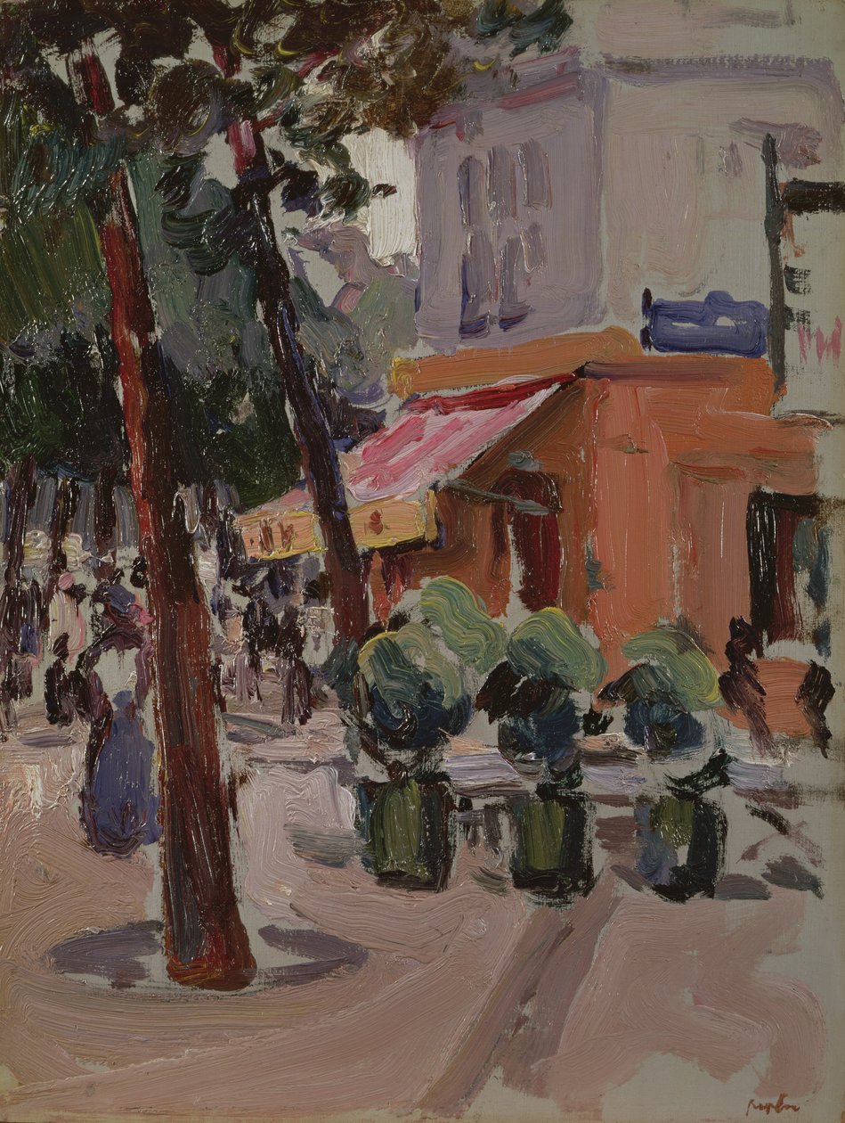 Luxembourg-kertek (olaj, vászon) alkotó: Samuel John Peploe