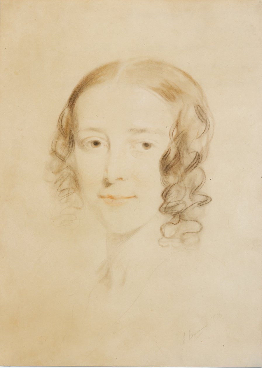 Frances Elizabeth Dickens (Fanny Burnett), 1836 (pasztell és zsírkréta papíron) alkotó: Samuel Laurence