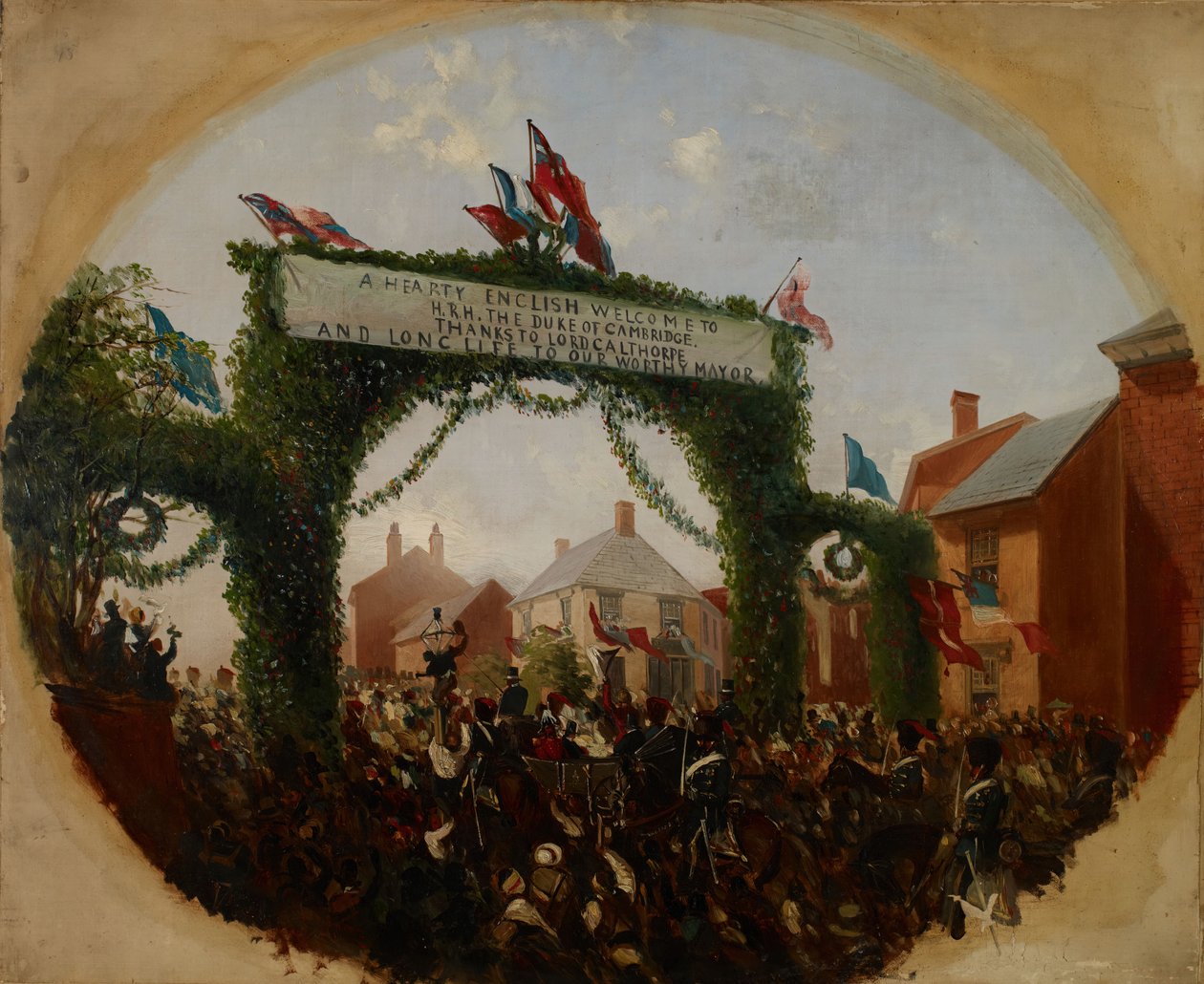 A Calthorpe Park megnyitása 1857, 1857. alkotó: Samuel Lines