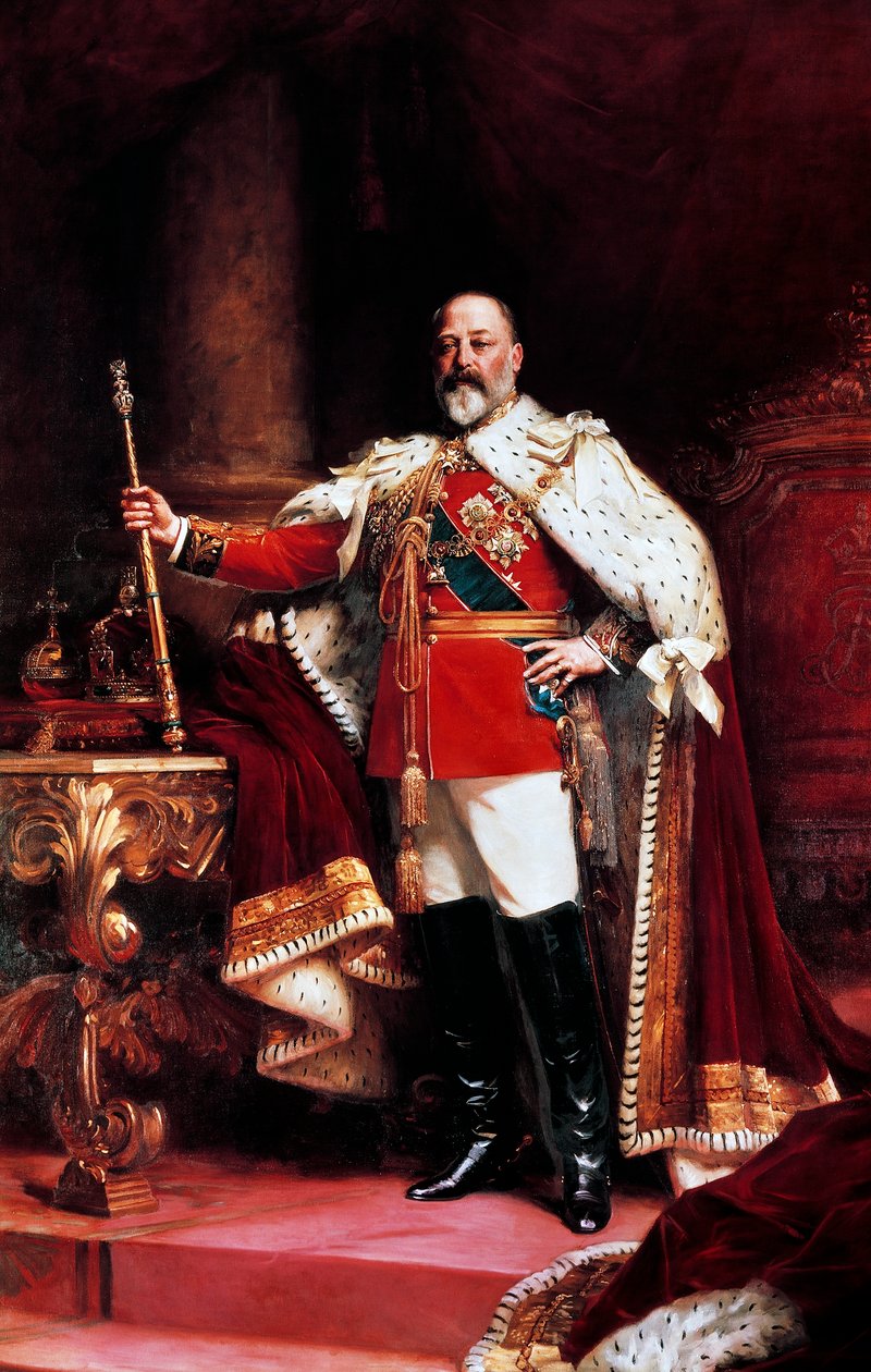 VII. Edward portréja (festmény) alkotó: Samuel Luke Fildes