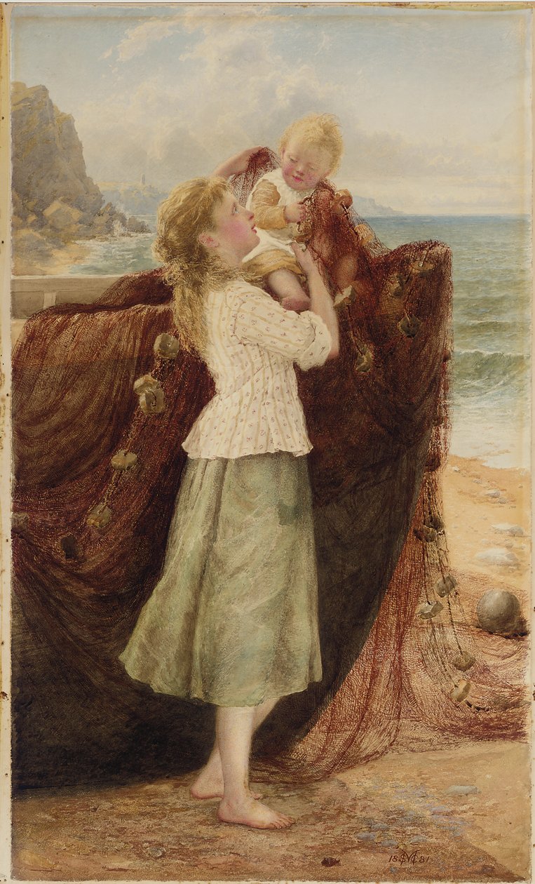 Egy halász gyermekei, 1881 alkotó: Samuel McCloy