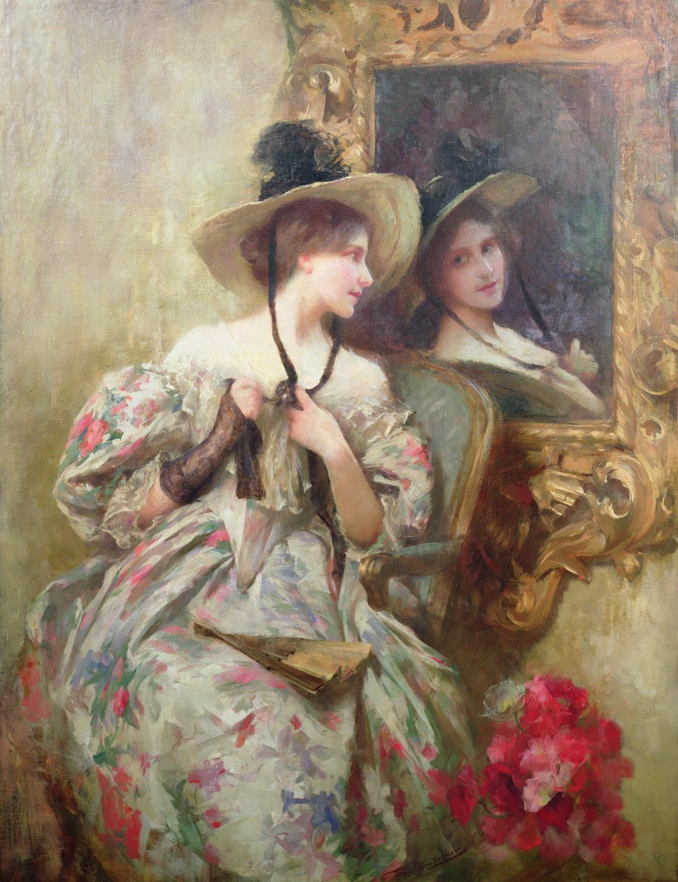 Tükröződések (olaj, vászon) alkotó: Samuel Melton Fisher