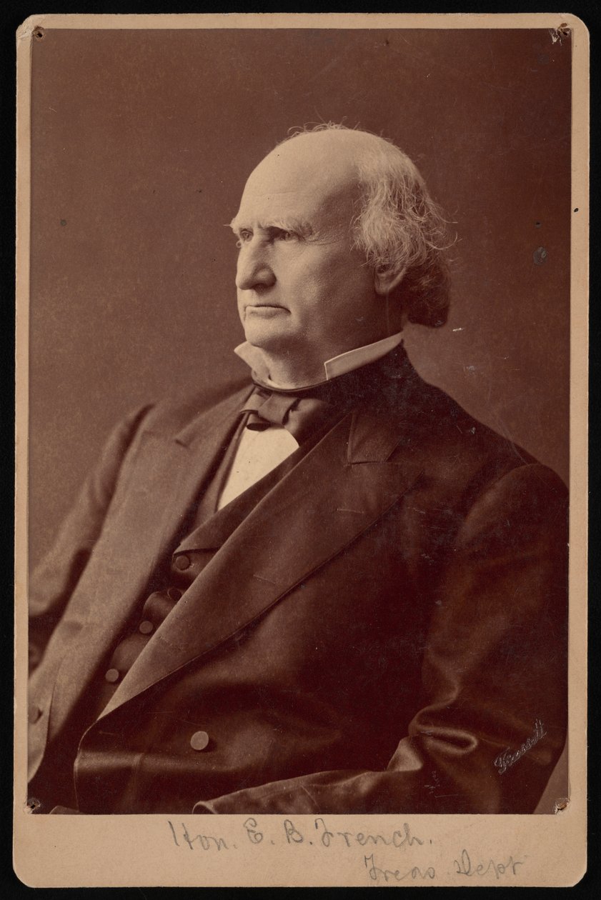 Ezra Bartlett francia portréja 1810-1880, 1870-es évek. alkotó: Samuel Montague Fassett