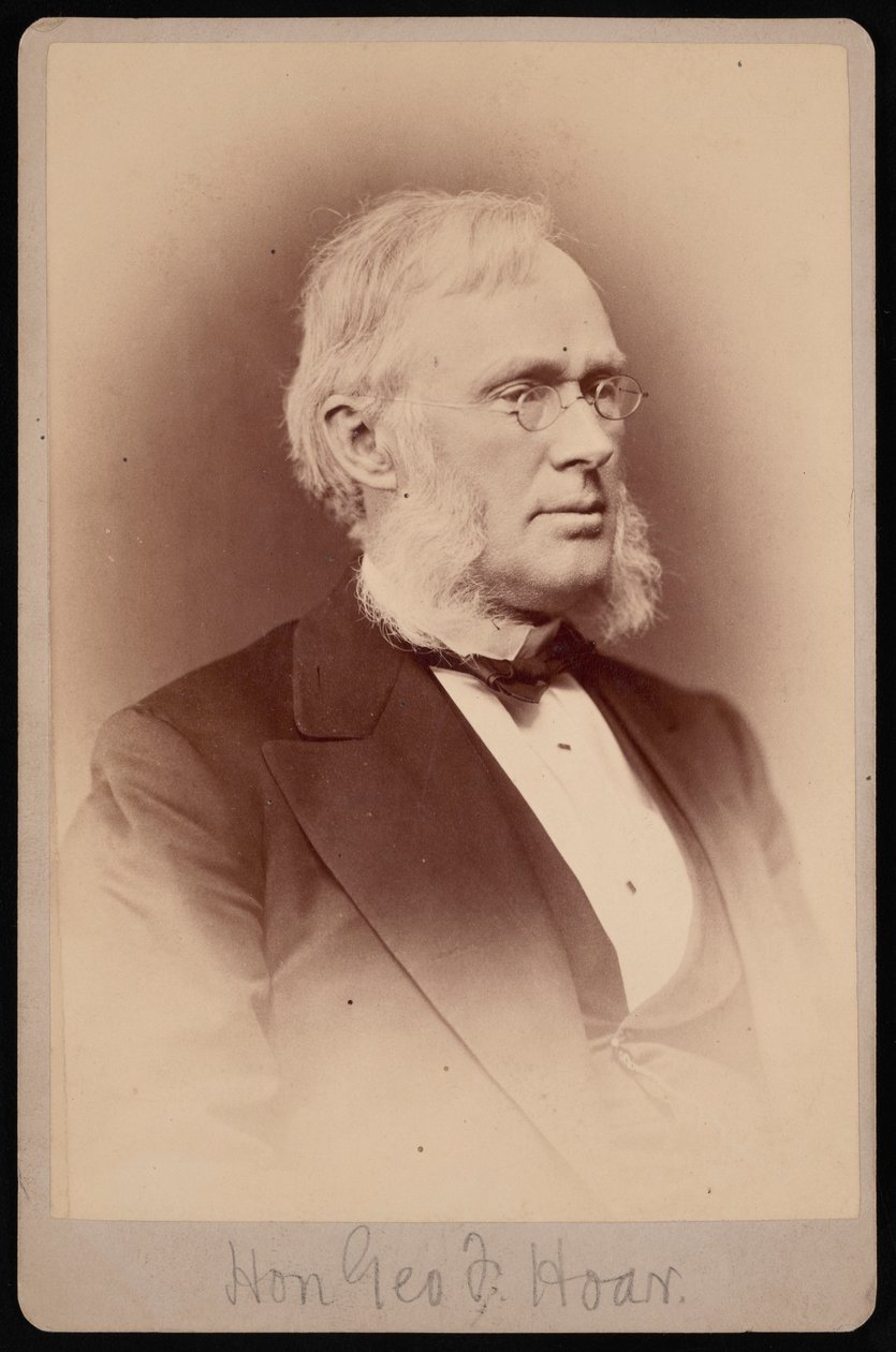 George Frisbie Hoar portréja 1826-1904, 1876-1880 között. alkotó: Samuel Montague Fassett