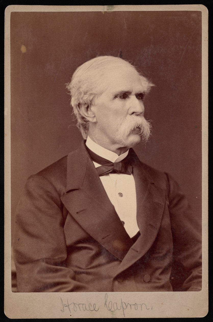 Horatius Capron portréja 1804-1885, 1885 előtt. alkotó: Samuel Montague Fassett
