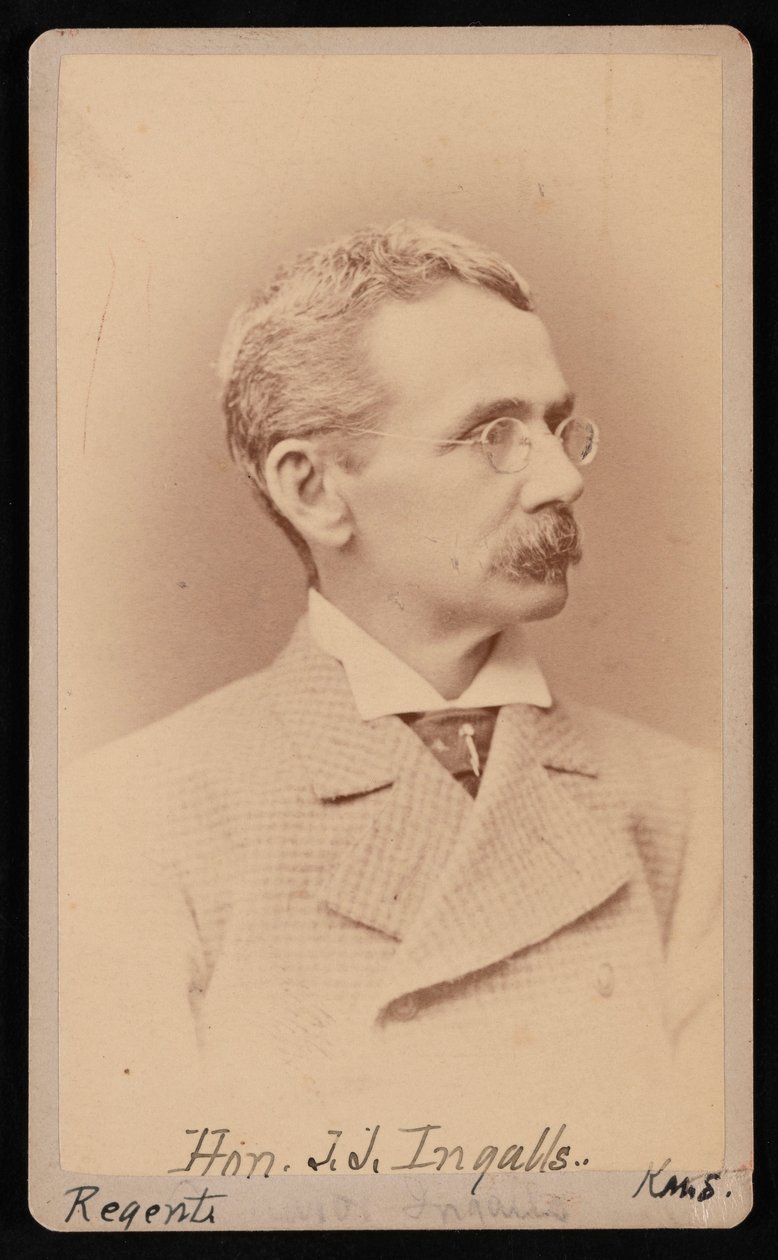 John James Ingalls portréja 1833-1900, 1876-1880 között. alkotó: Samuel Montague Fassett