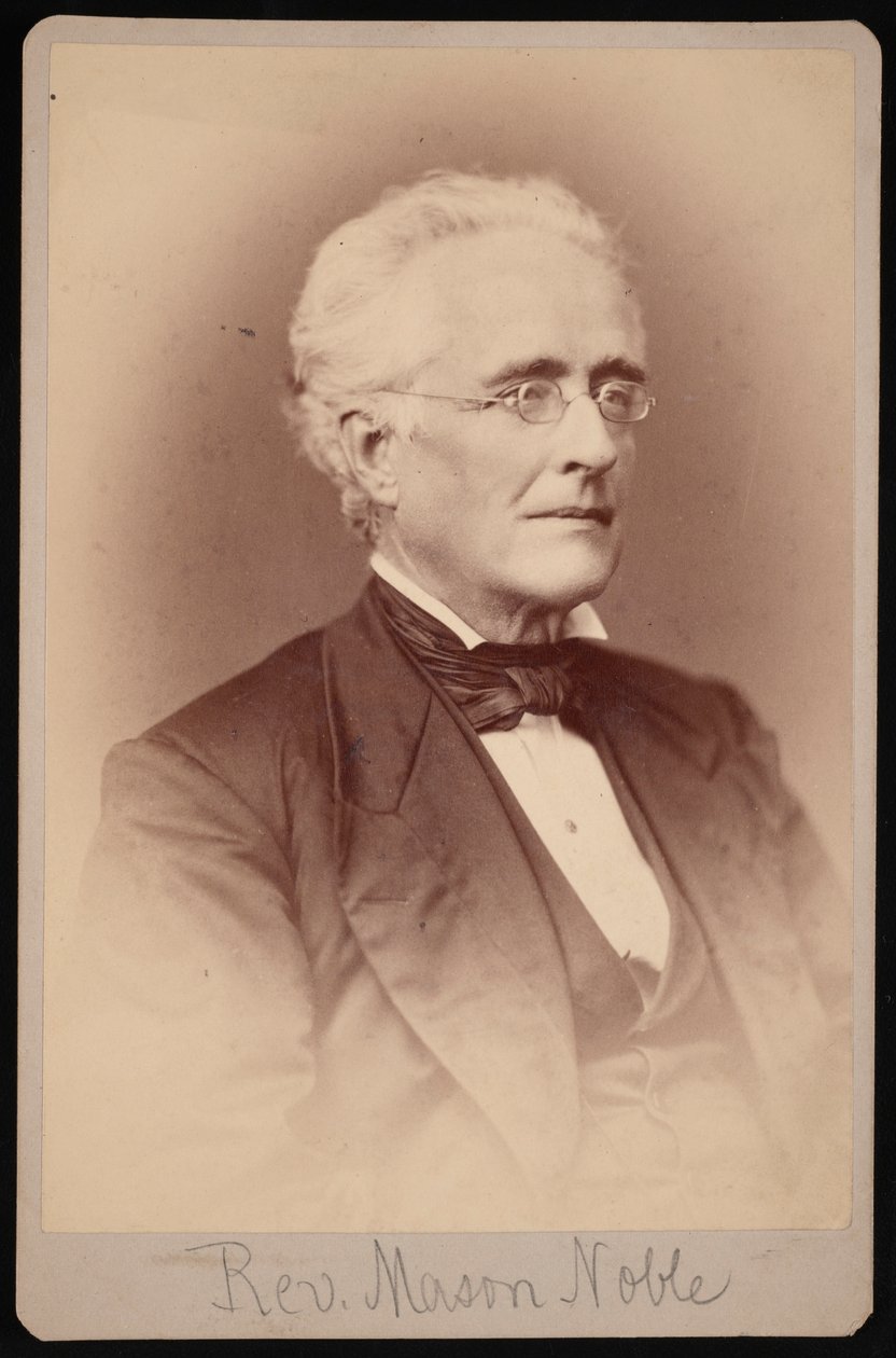 Mason Noble tiszteletes portréja 1809-1881, 1876-1880 között. alkotó: Samuel Montague Fassett