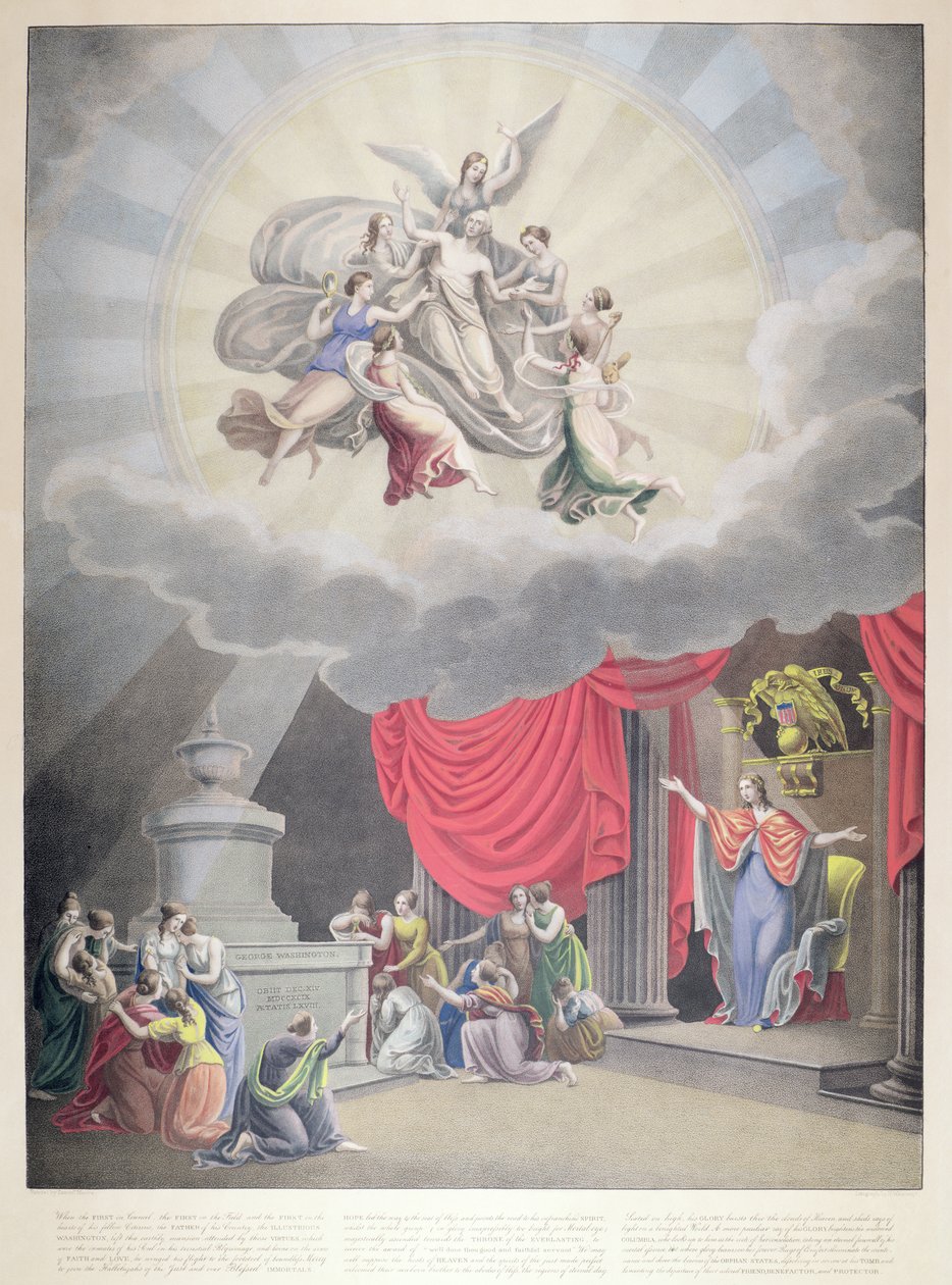 The Apotheosis of Washington, metszett H. Weishaupt alkotó: Samuel Moore