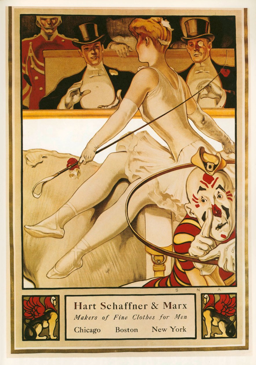 Samuel Nelson Abbott: Hart és Marx, finom férfiruhák készítői. USA ... (litográfia) alkotó: Samuel Nelsol Abbott