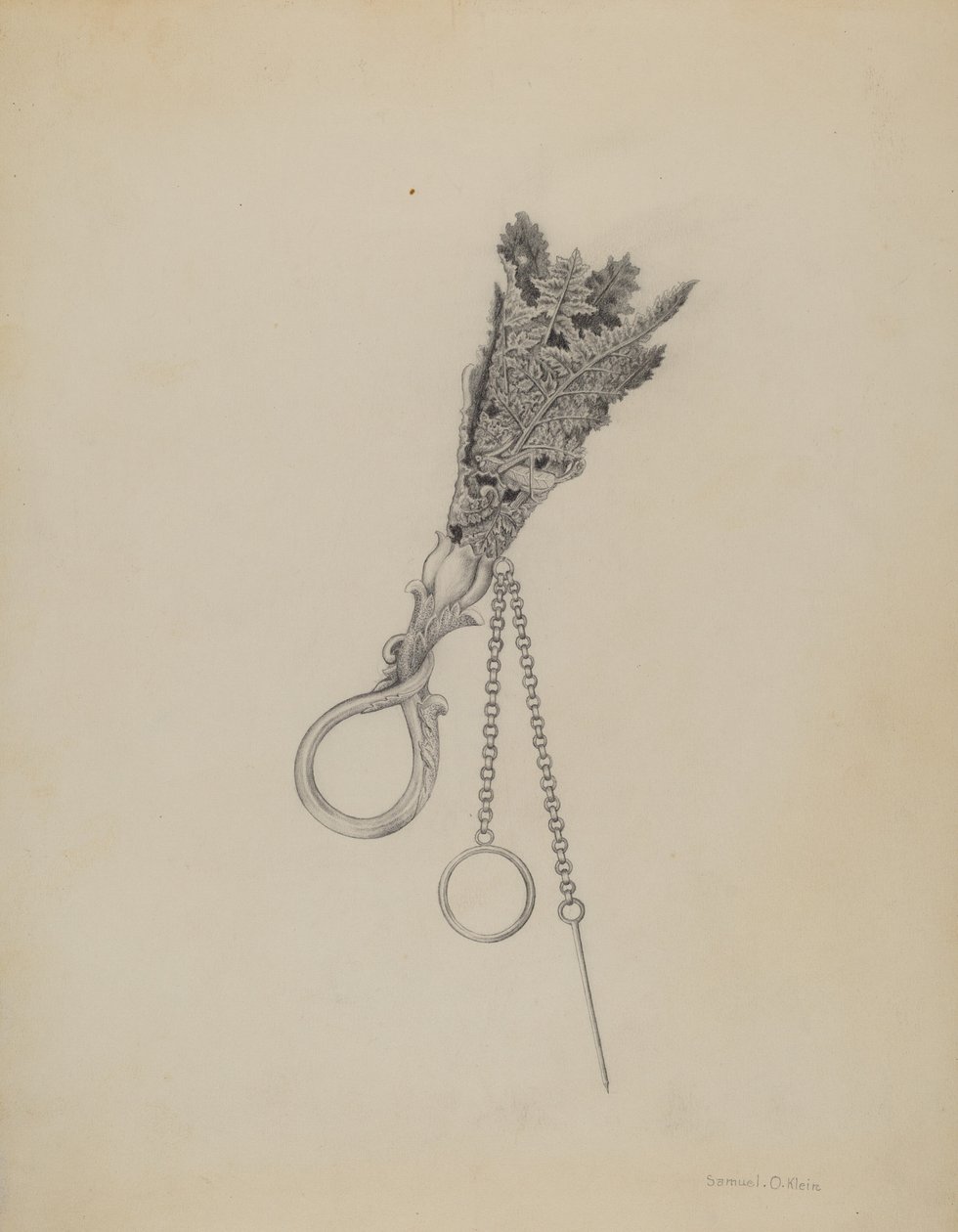 Csokortartó alkotó: Samuel O. Klein
