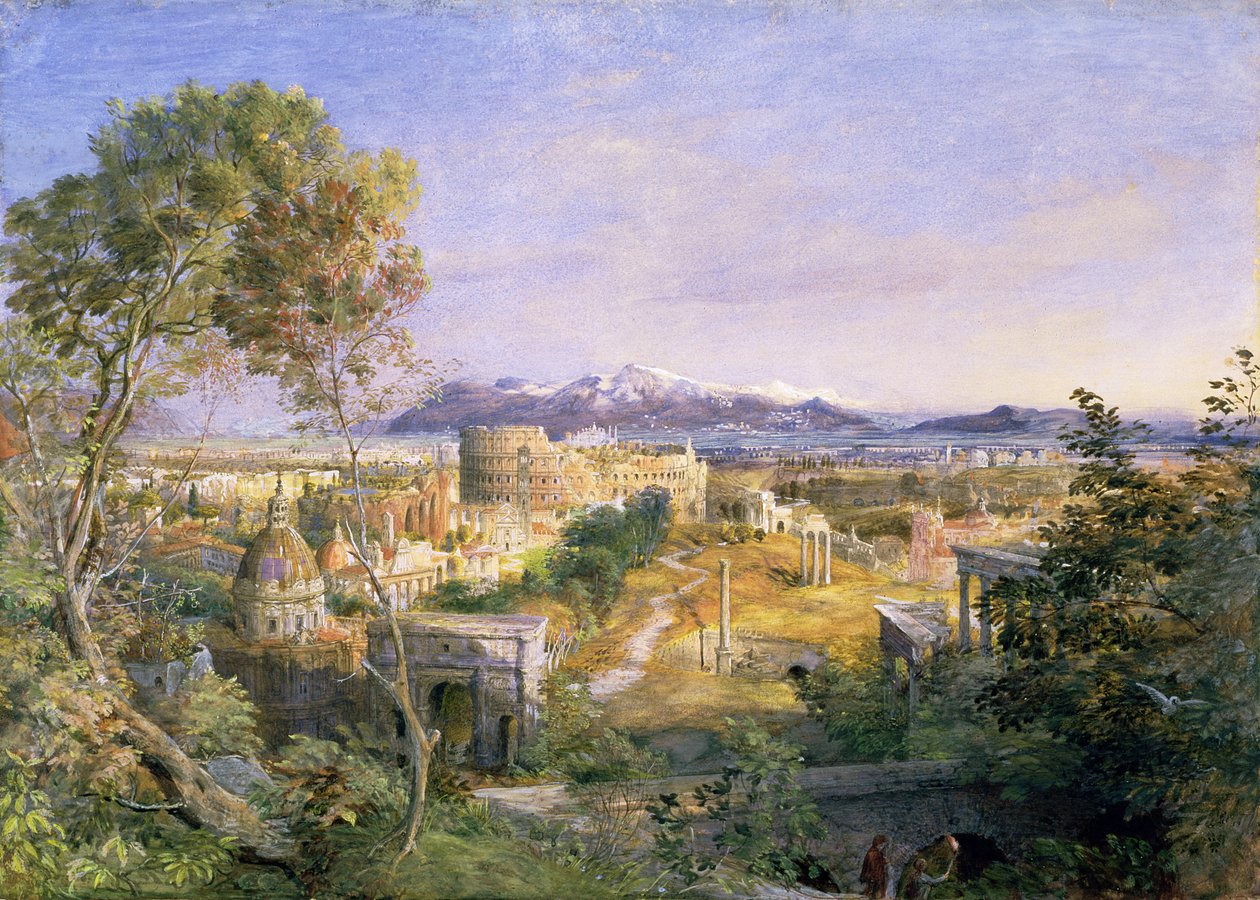 Kilátás az ókori Rómára, 1838 alkotó: Samuel Palmer