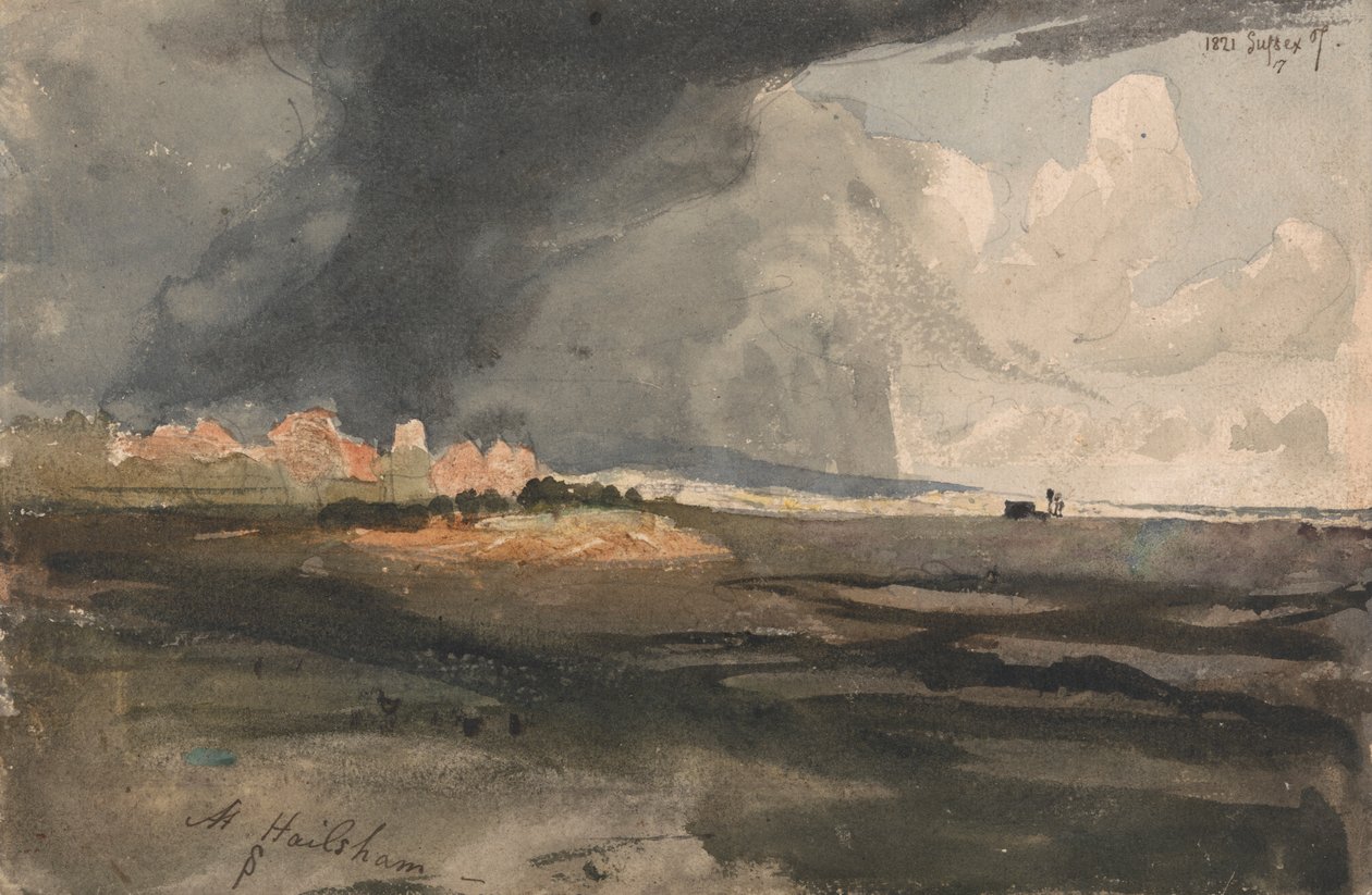 Hailshamben, Sussexben: Vihar közeledik alkotó: Samuel Palmer