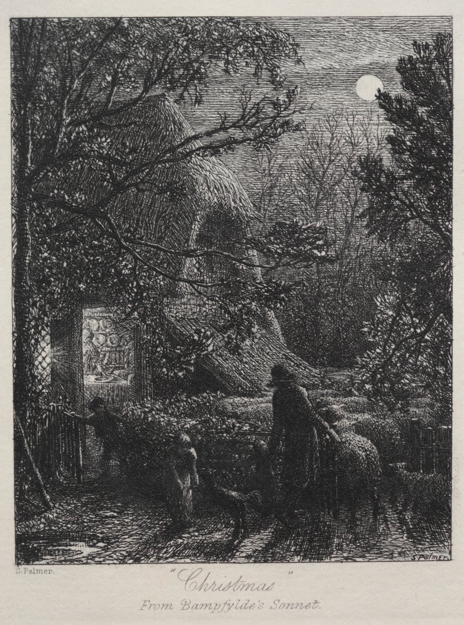 Karácsony (Az utolsó bárány hajtogatása) alkotó: Samuel Palmer
