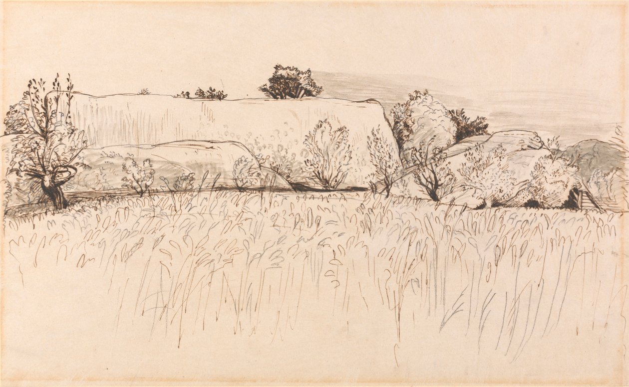 Kukoricatáblák Barnnal, Shoreham alkotó: Samuel Palmer