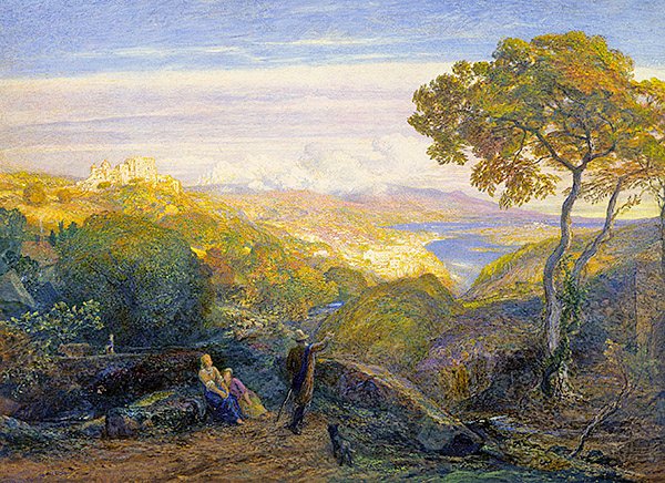 Táj (olaj, vászon) alkotó: Samuel Palmer