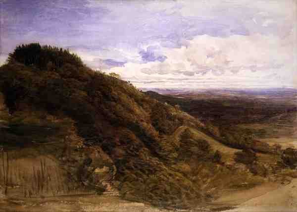 Underriver közelében, Sevenoaks (akvarell és gouache papíron) alkotó: Samuel Palmer