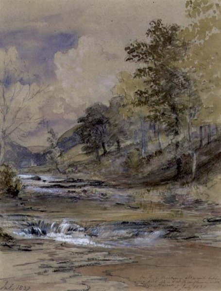 A Machwy folyón, Wales alkotó: Samuel Palmer