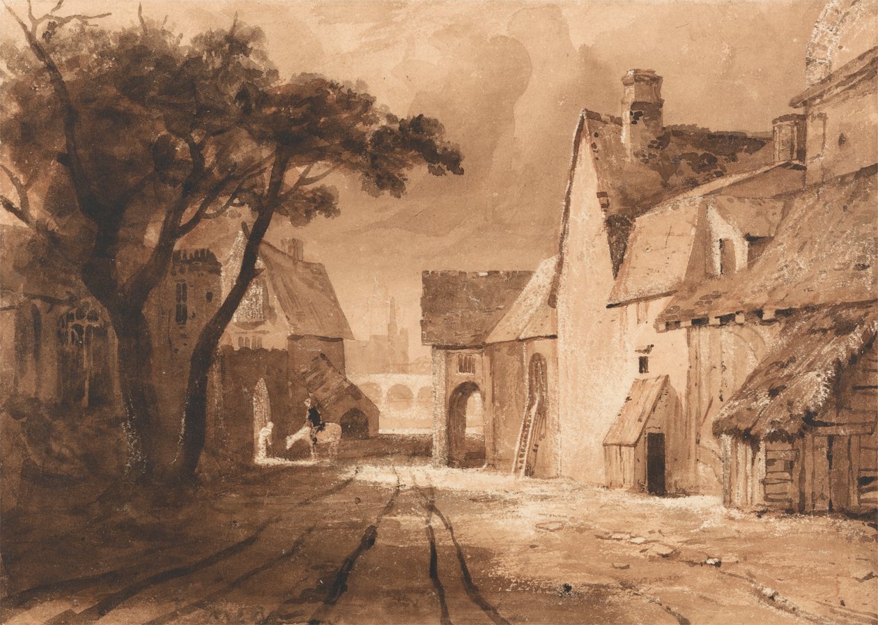 Régi épületek tanulmányozása alkotó: Samuel Palmer