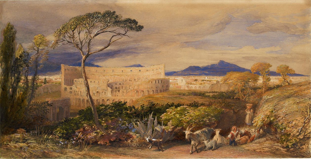 A Colosseum és az Alban-hegy, 1843 alkotó: Samuel Palmer