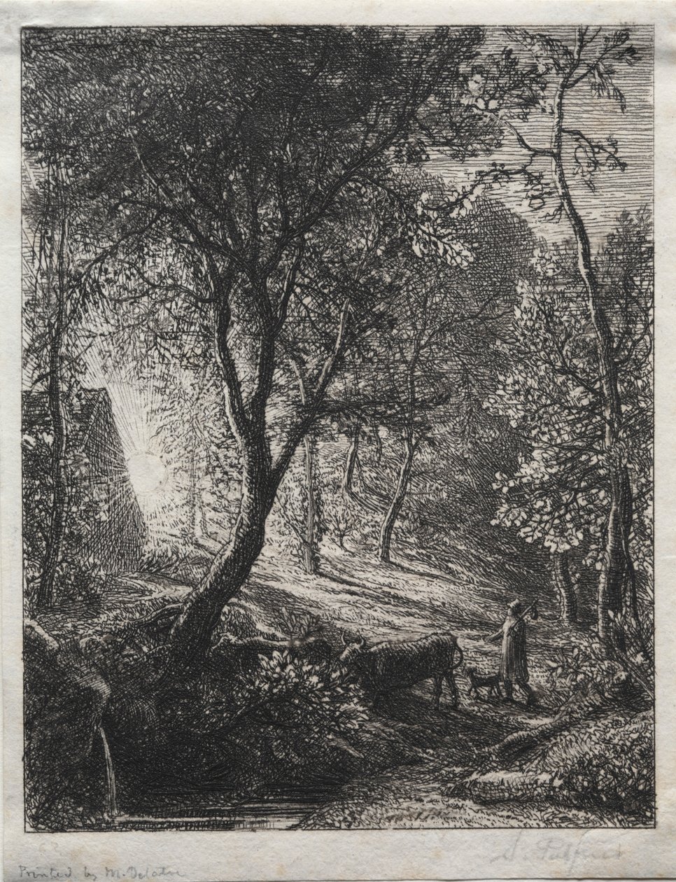 The Herdsmans Cottage, 1850. alkotó: Samuel Palmer
