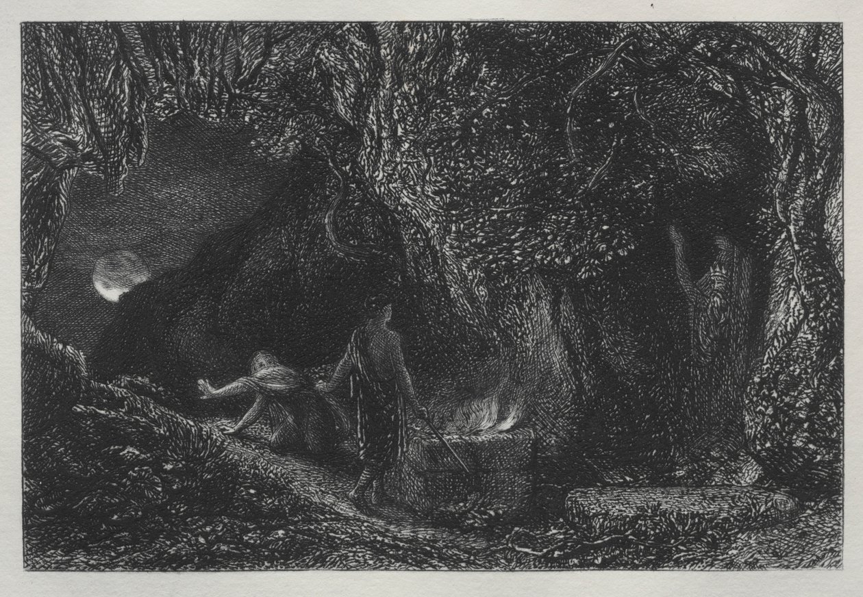 A sír, 1883. alkotó: Samuel Palmer