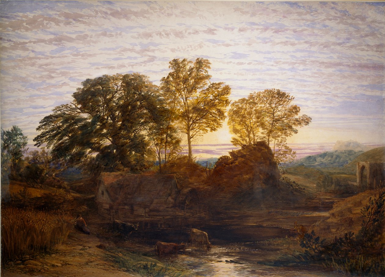 A vízimalom, 1848-1849 alkotó: Samuel Palmer