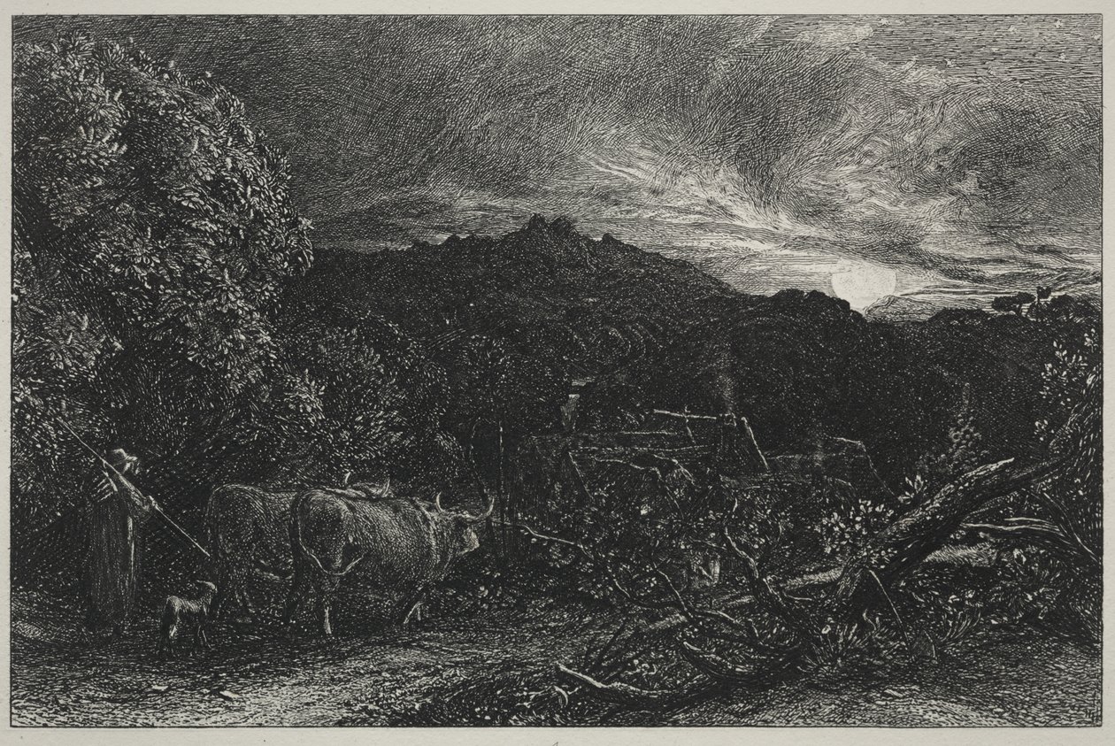 A fáradt szántóvető alkotó: Samuel Palmer