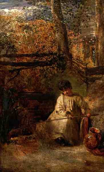 A fiatal horgász (olaj a fedélzeten) alkotó: Samuel Palmer