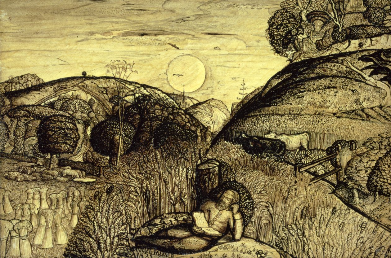 Völgy vastag kukoricával alkotó: Samuel Palmer