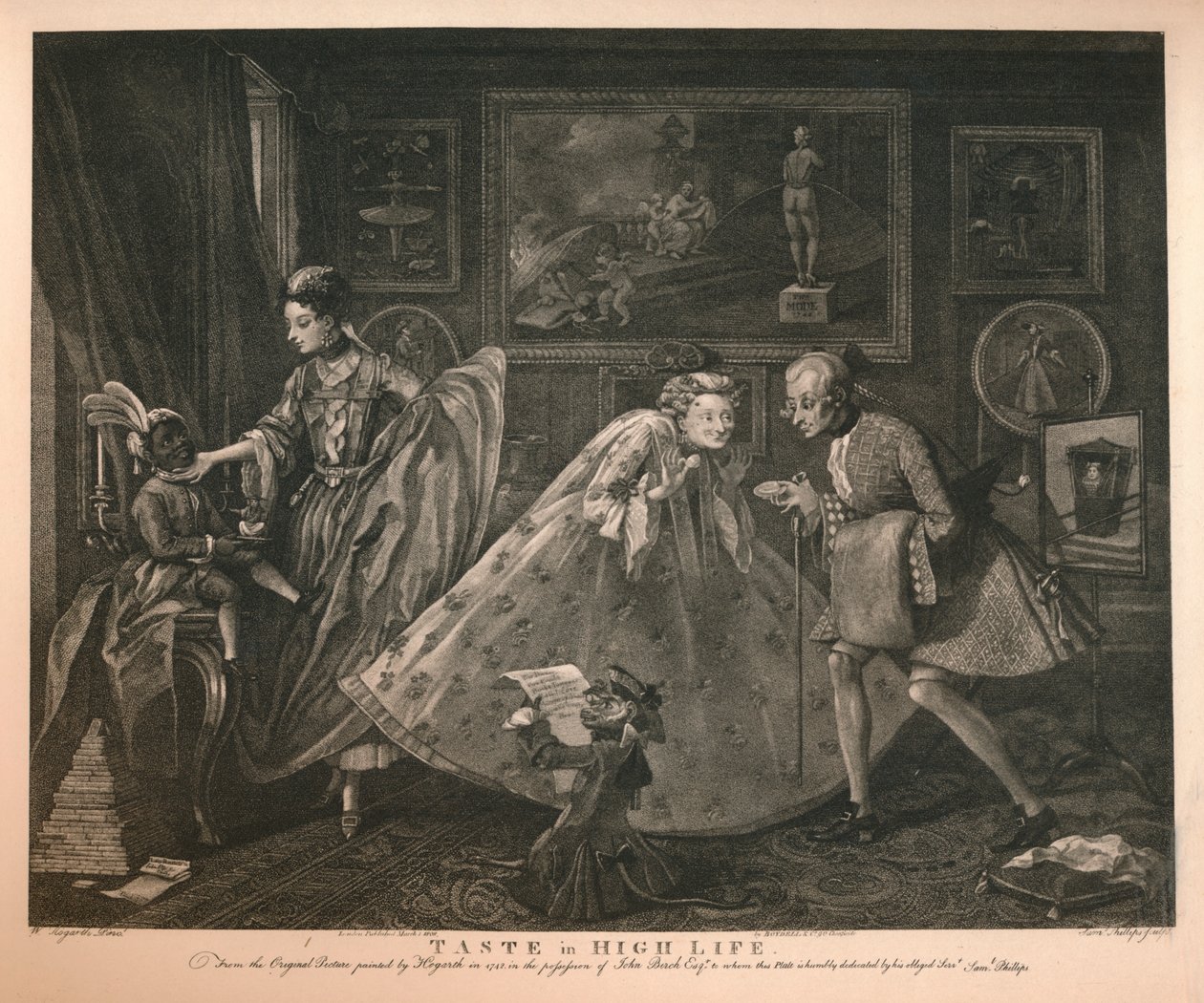 „Taste in High Life”, 1798 alkotó: Samuel Phillips