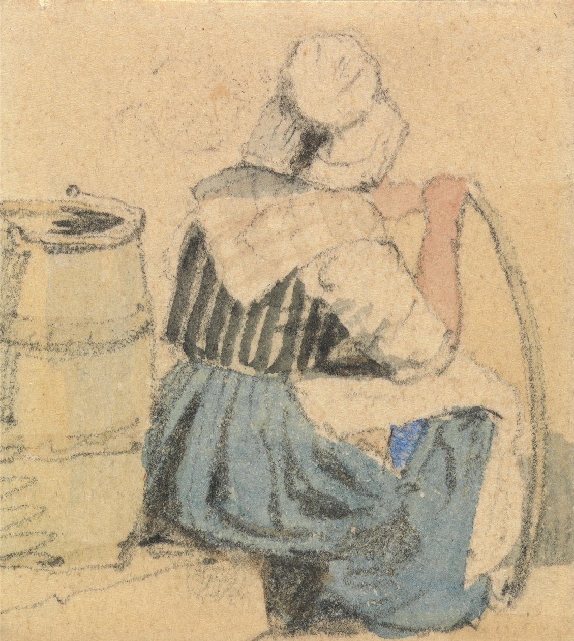 Ülő parasztasszony alkotó: Samuel Prout