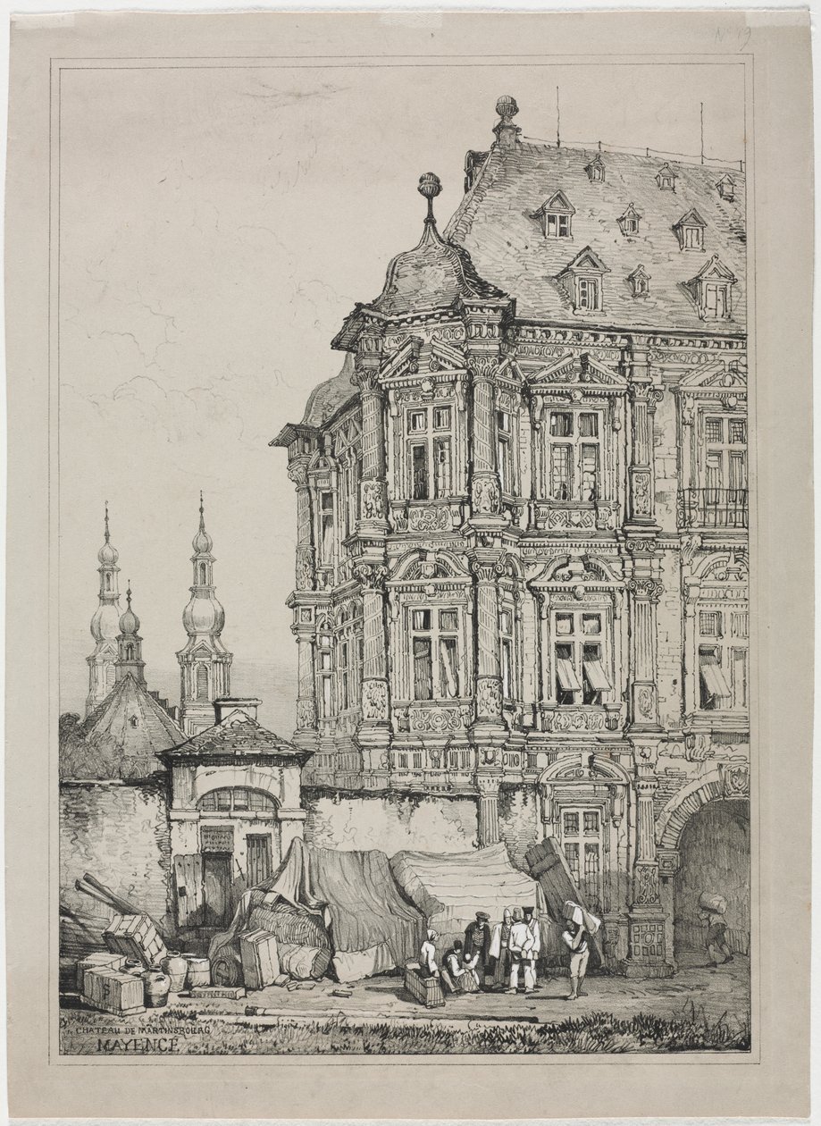 Martinsburg kastélya, Mainz, Németország alkotó: Samuel Prout