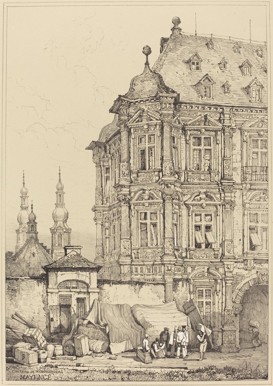 Martinsburg kastély, Mainz alkotó: Samuel Prout