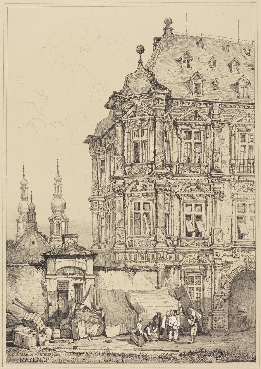 Martinsburg kastély, Mainz alkotó: Samuel Prout