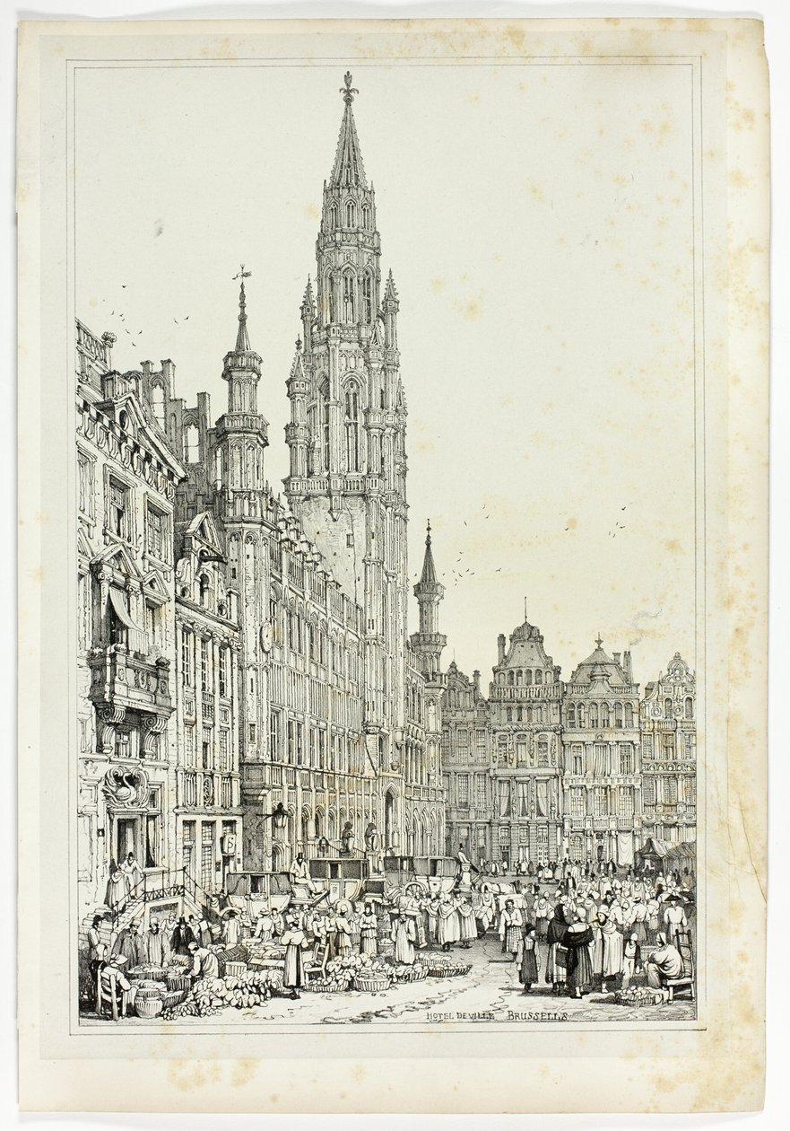 Hotel de Ville, Brüsszel alkotó: Samuel Prout