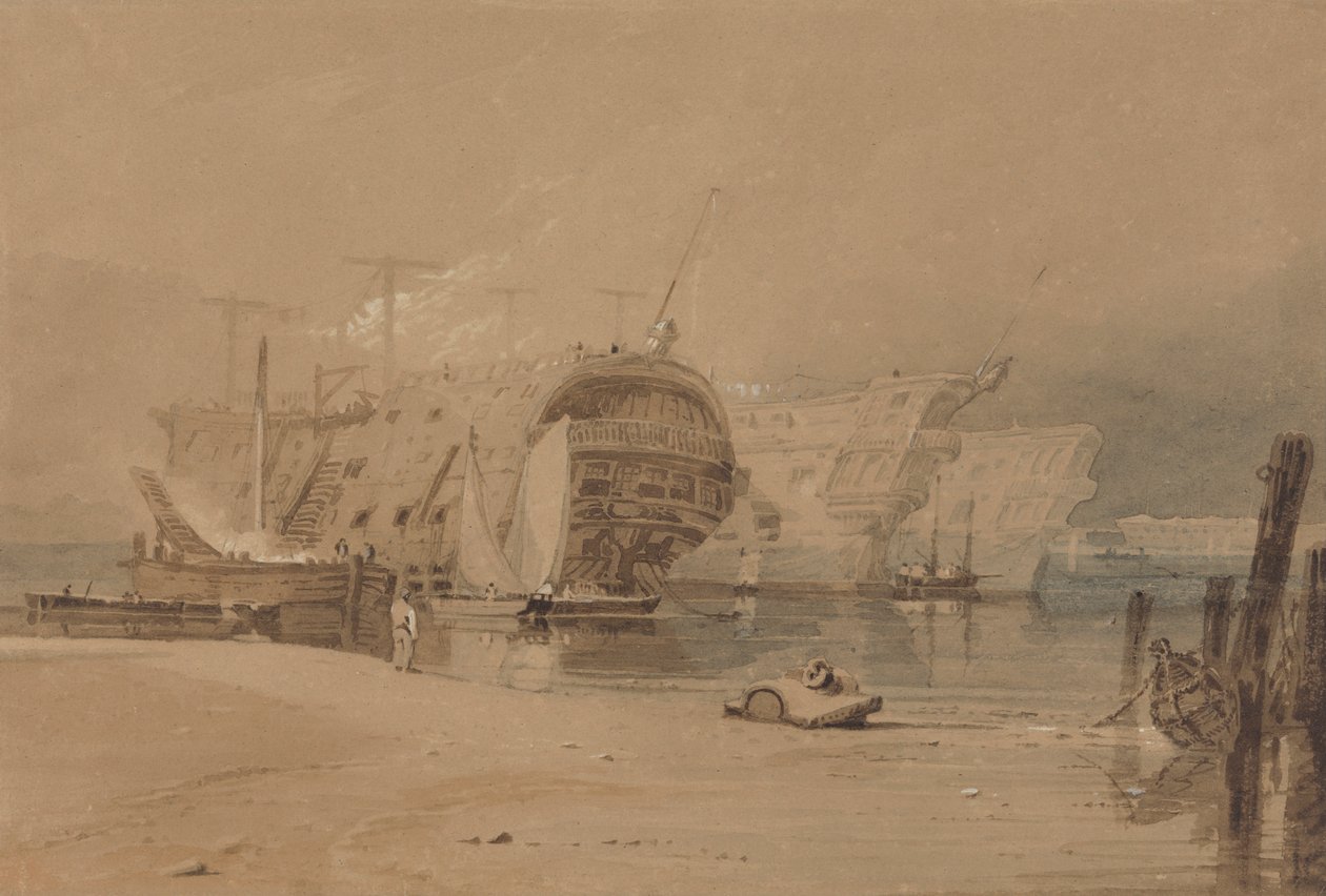 Hulks Plymouthban alkotó: Samuel Prout