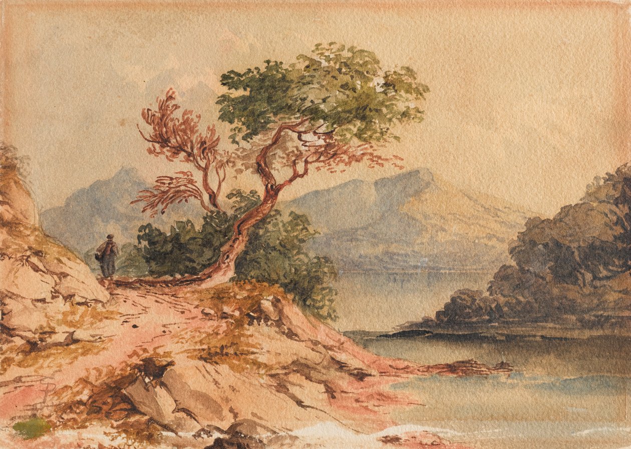 Tájkép ábrával alkotó: Samuel Prout