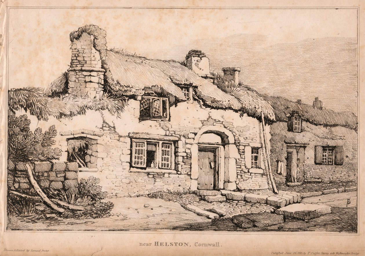 Helston közelében, Cornwall alkotó: Samuel Prout