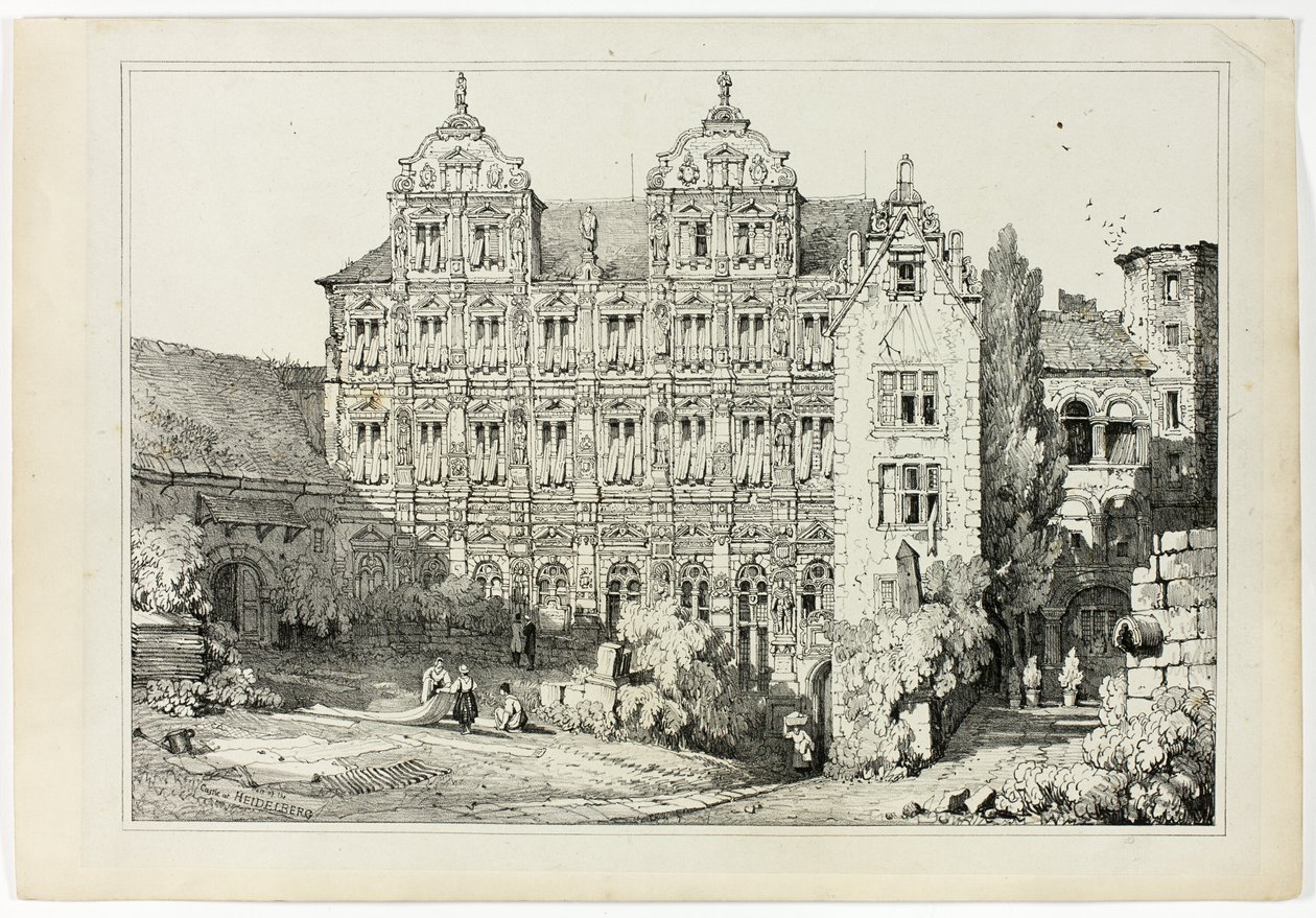 A heidelbergi kastély része alkotó: Samuel Prout