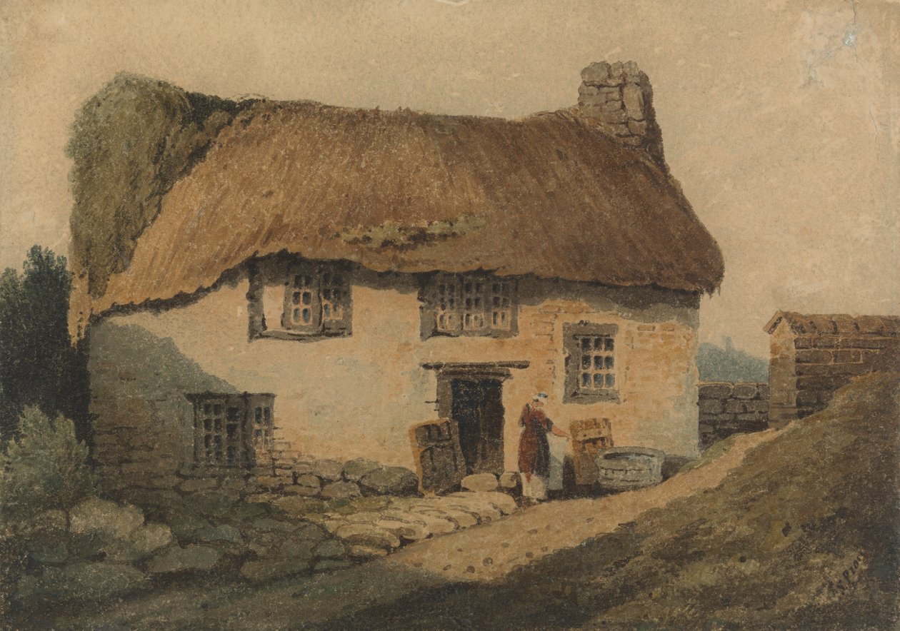 A nádfedeles kunyhó alkotó: Samuel Prout