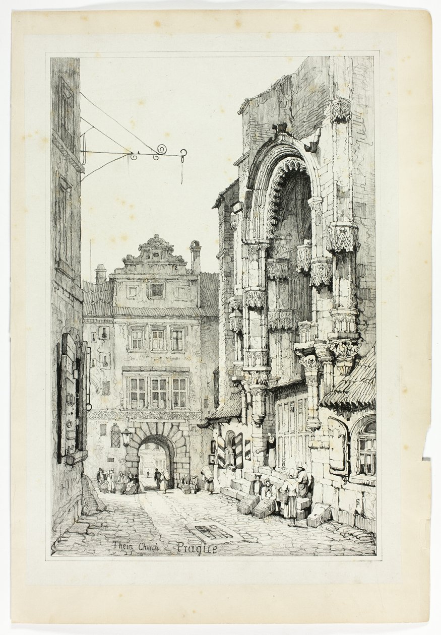 Thein templom, Prága alkotó: Samuel Prout