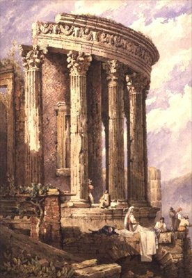 Tivoli, a Szibilla temploma alkotó: Samuel Prout