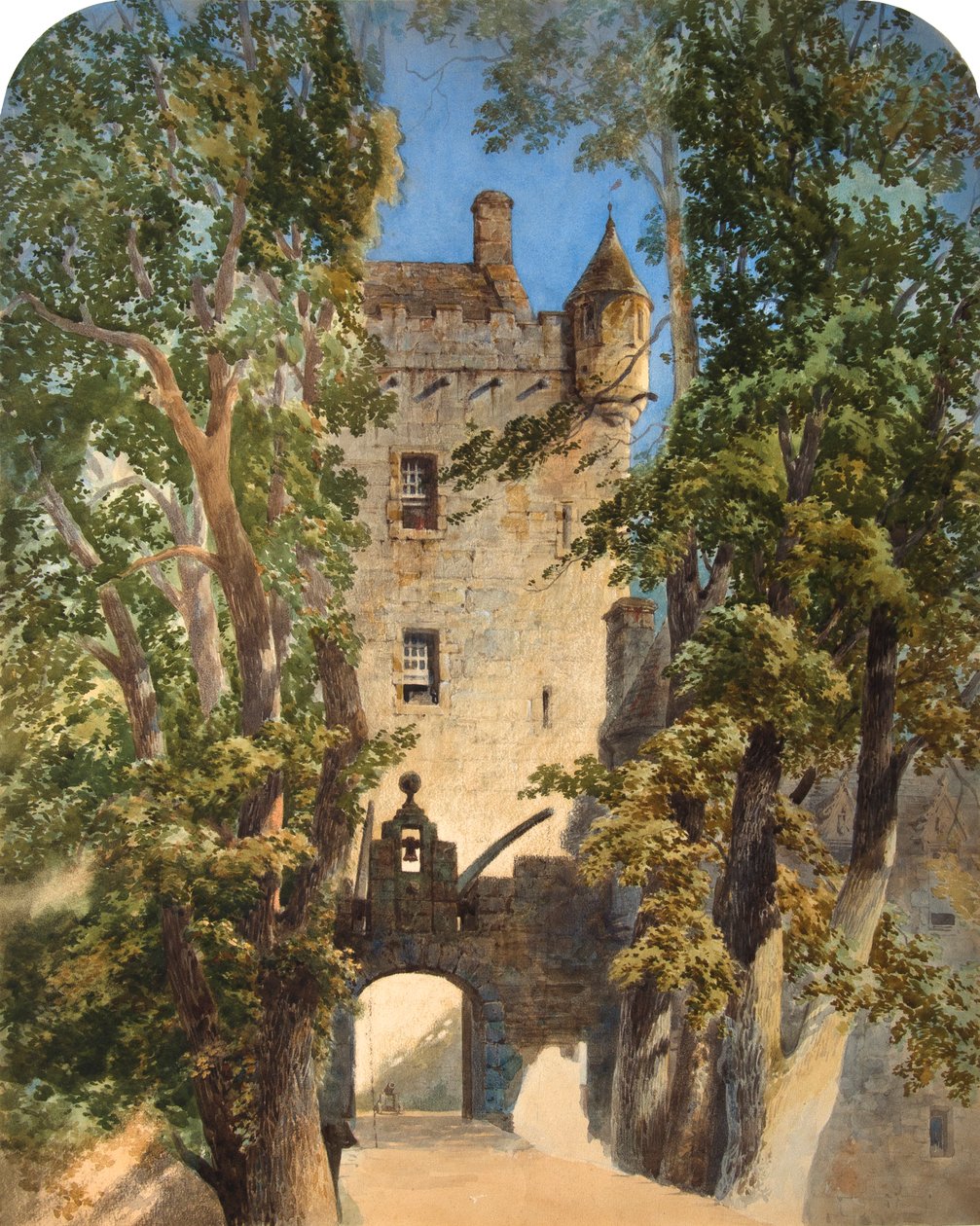 Cawdor Castle (akvarell) alkotó: Samuel Read