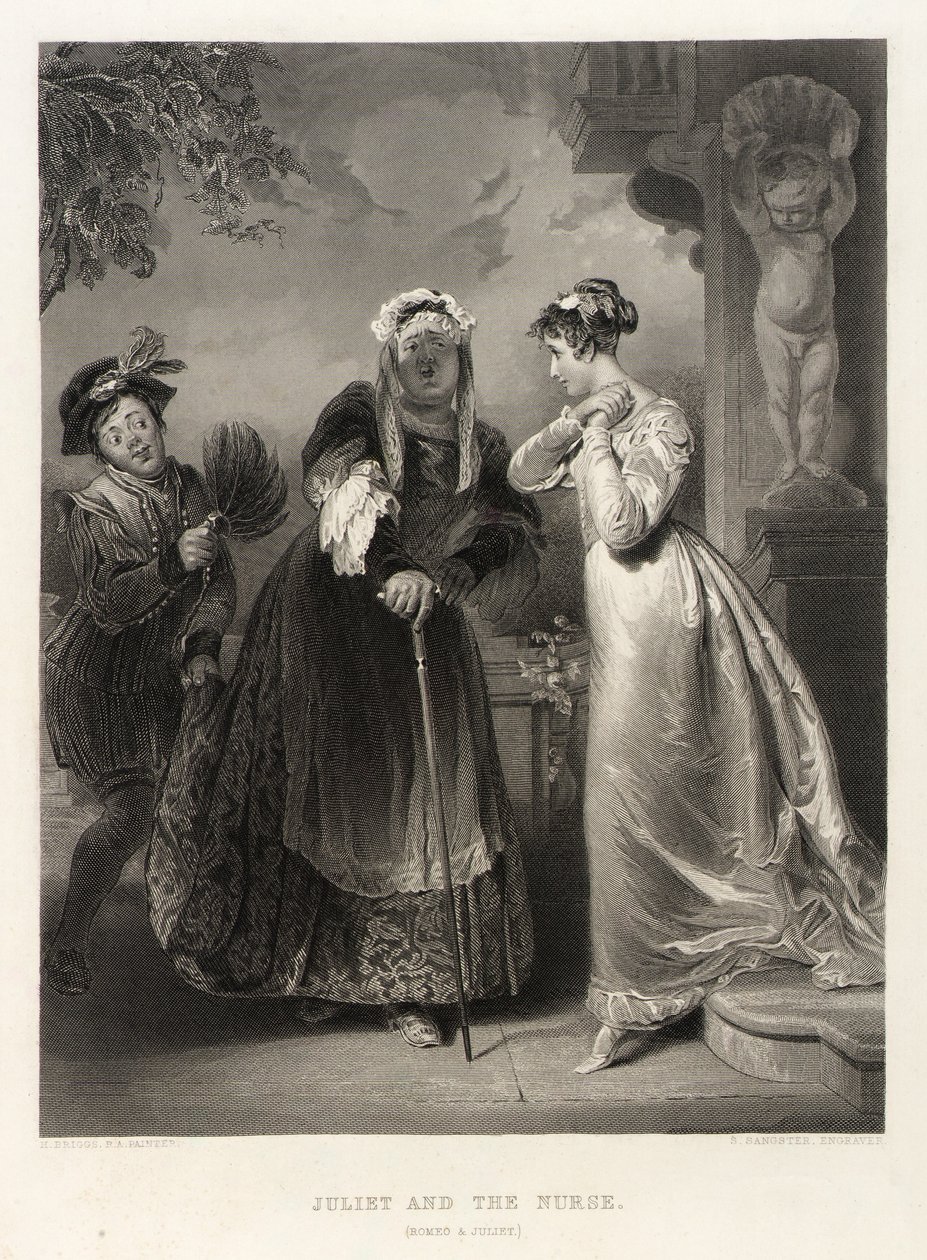 Júlia és a nővér (Rómeó és Júlia) alkotó: Samuel Sangster