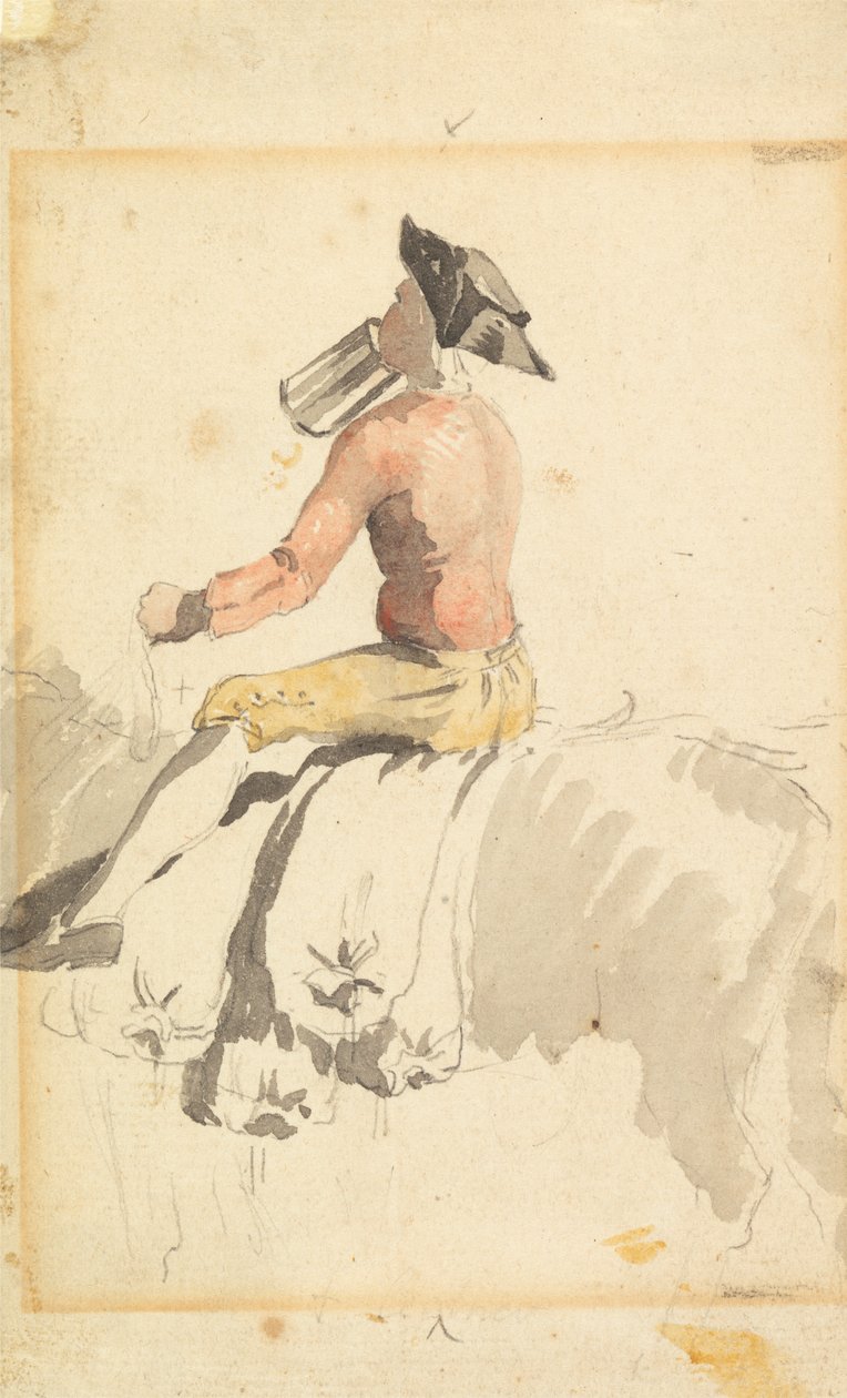 Egy vőlegény lóháton, iszik alkotó: Samuel Scott